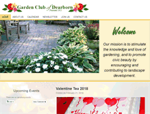 Tablet Screenshot of gardenclubdearborn.org